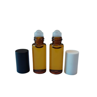 Customize Size Roll On Perfume Bottles , Glass Roll On Bottle With Metal Roller Ball